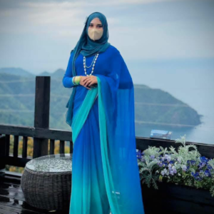 ইন্ডিয়ান ওয়েটলেস জর্জেট শাড়ি Code : 04